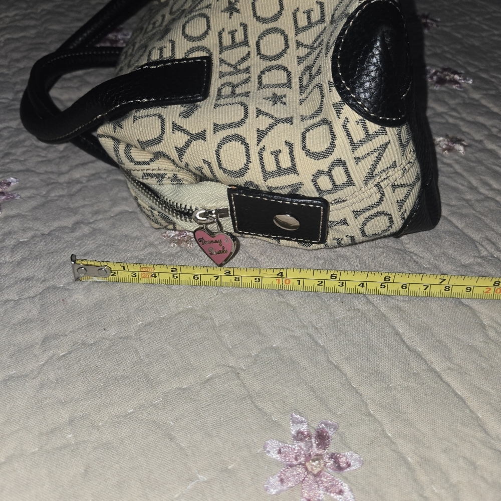 NWT Dooney & Bourke Black and Tan Small Satchel - Picture 11 of 11